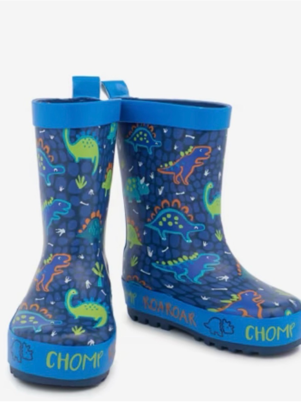 Element Kids Blue Dinosaur Rain Boots